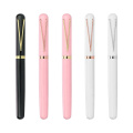 Pretty Rink Color Mejor regalo para Lady Promotion Logotipo personalizado Luxury Rose Gold Metal Fountain Pen Ink